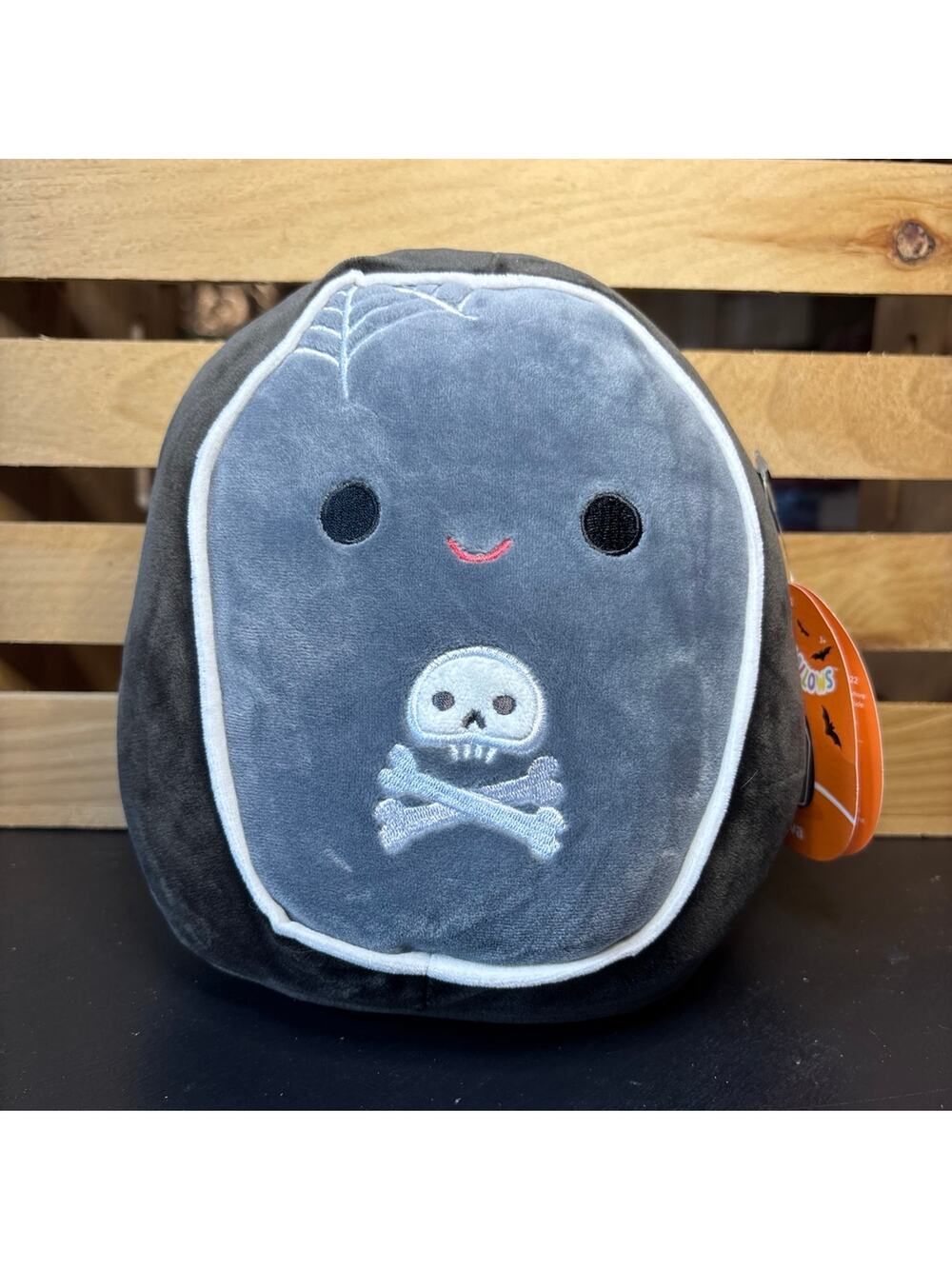 Squishmallows 8" Plush Alva the Vampire Coffin Casket NWT Disney Nightmare